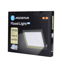 Flood light LED 150W 13150 lumen,luce naturale 4000K IP65 faro led Dimensioni:L330xW274xH32.5mm Equivalenza incand. 600W Serie05
