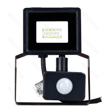 Flood light LED con sensore 10W 750 lumen,luce fredda 6500K IP65 faro led Dimensioni:L150xW114xH53mm Serie05