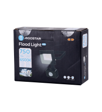 Flood light LED con sensore 10W 750 lumen,luce fredda 6500K IP65 faro led Dimensioni:L150xW114xH53mm Serie05