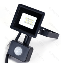 Flood light LED con sensore 10W 750 lumen,luce naturale 4000K IP65 faro led Dimensioni:L150xW114xH53mm Serie05