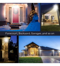 Flood light LED con sensore 30W 2510 lumen,luce naturale 4000K IP65 faro led Dimensioni:L189xW150xH53mm Serie05