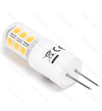 Lampadina Led G4 2W 250 lumen luce calda 3000K Dimensioni:D10.5xH37mm Equivalenza incandescente:25W Angolo illuminazione 360 Lampadina Led G4 2W 250 lumen luce calda 3000K Dimensioni:D10.5xH37mm Equivalenza incandescente:25W Angolo illuminazione 360