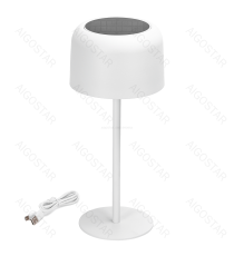 Lampada da scrivania bianca ad energia solare 3W 280lumen,luce calda 3000K touch,da tavolo,regolazione intensità L130x130xH300mm Lampada da scrivania bianca ad energia solare 3W 280lumen,luce calda 3000K touch,da tavolo,regolazione intensità L130x130xH300mm