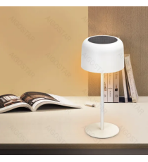 Lampada da scrivania bianca ad energia solare 3W 280lumen,luce calda 3000K touch,da tavolo,regolazione intensità L130x130xH300mm Lampada da scrivania bianca ad energia solare 3W 280lumen,luce calda 3000K touch,da tavolo,regolazione intensità L130x130xH300mm