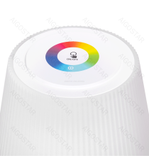 Lampada da scrivania ricaricabile bianca 4W 400lumen,RGB+CCT con regolazione intensità e cambio colore touch, L130xW130xH380mm Lampada da scrivania ricaricabile bianca 4W 400lumen,RGB+CCT con regolazione intensità e cambio colore touch, L130xW130xH380mm