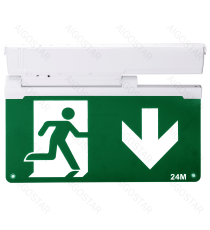 Luce di emergenza 3.6W 135 lumen, luce fredda 6500K, Durata dell'emergenza: 3h, Dimensioni: L339xW245xH42mm, batteria al litio